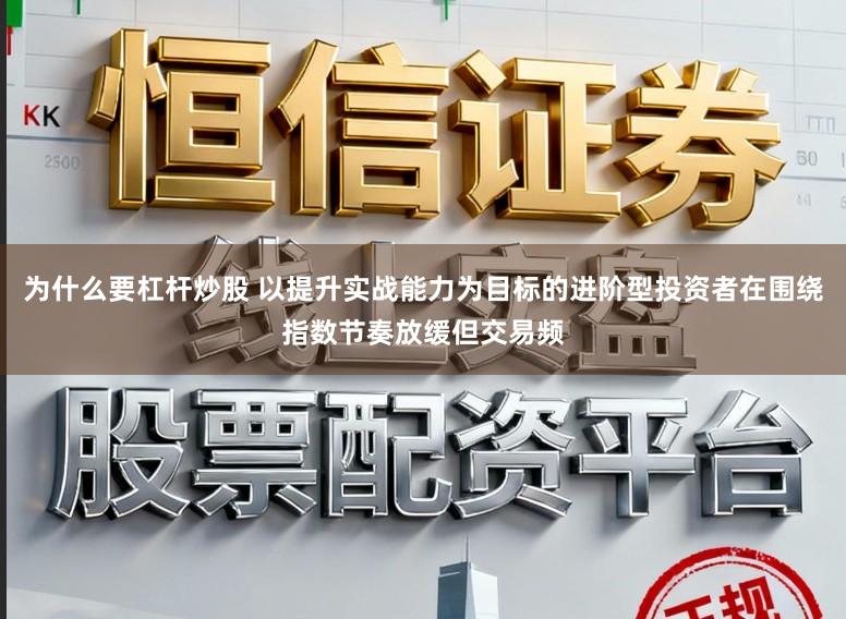 为什么要杠杆炒股 以提升实战能力为目标的进阶型投资者在围绕指数节奏放缓但交易频