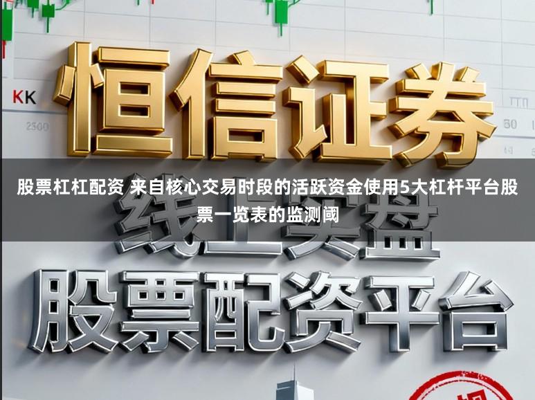 股票杠杠配资 来自核心交易时段的活跃资金使用5大杠杆平台股票一览表的监测阈